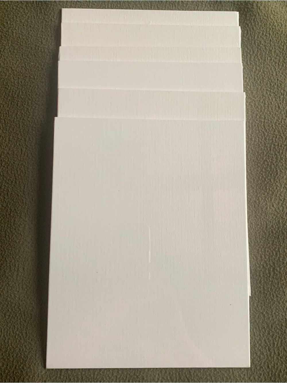 New Art Alternatives 100% cotton Canvas Panels. 8” x 10”. Set of 6.